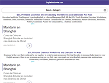 Tablet Screenshot of englishwsheets.com